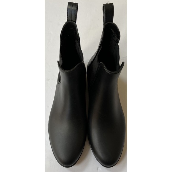 COPY - J. Crew Black Chelsea Rain Boots Women's Size 9 Pull On Waterproof Rubbe… - Picture 4 of 7